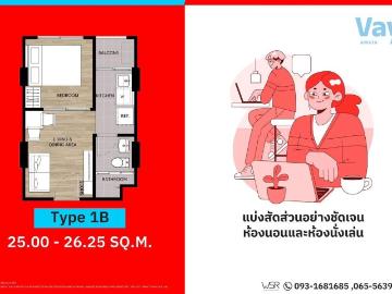 ทุกยูนิต แต่งครบ พร้อมอยู่ทันทีVay Amata Chonburiเริ่มไม่ถึงล้าน รีบจองก่อนห้องหมด‼️️061 6161426 /065 4496 LINE: @wsrcondo