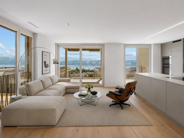 TILIA NEUBAU | Wohnen mit 180° Seesicht 3.5 Zimmer mit 111 m2 NWF Bezugsbereit ab Mitte Oktober 2026