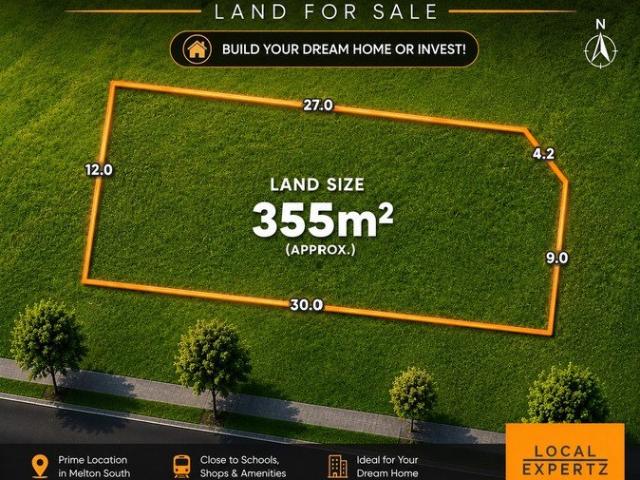 Titled Land 355m² Approx. Just 5 Minutes Approx. to Cobblebank Train Station & Under Construction Melton Hospital!