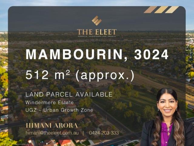 Titled Soon! 512sqm Approx. Lot in Windermere Estate Nomination Sale Opportunity