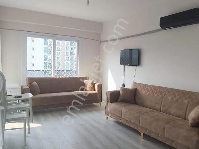 Tömük Mah.de Eşyalı, Havuzlu, 3 Cepheli 1+1 Kiralık Daire