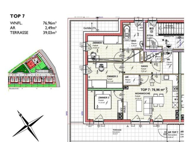 Tolle 4 Zimmer Dachgeschosswohnung mit Terrasse