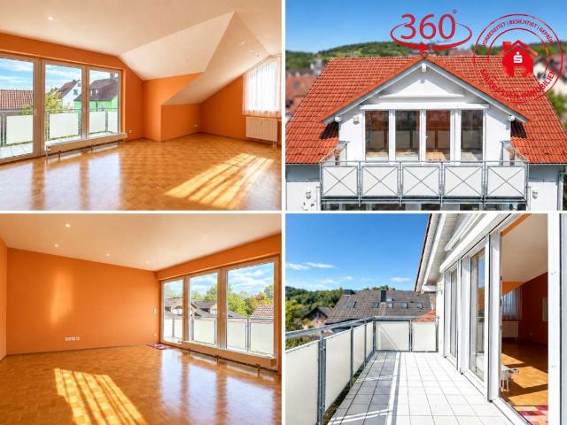 Tolle 4 Zimmer Dachgeschosswohnung mit Blick auf Burg Neuhaus + sofort verfügbar