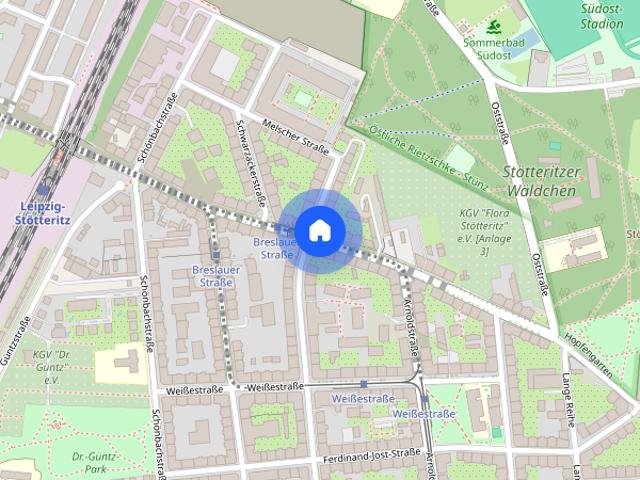 Tolle 2 Zimmerwohnung mit Balkon und Wohnküche in Leipzig Stötteritz