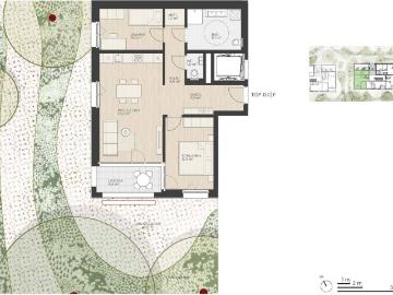 Tolle 3 Zimmer Gartenwohnung mit großzügiger Grünfläche und Loggia