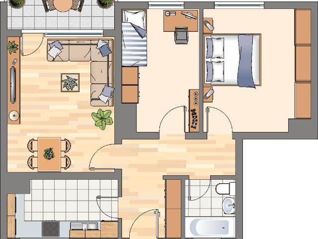 Tolle 3 Zimmer mit Balkon !