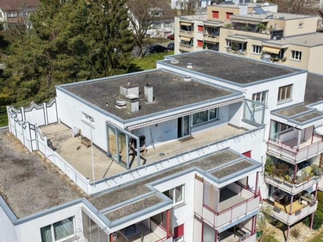 Tolle Attikawohnung mit Panorama Terrasse, Alpenblick