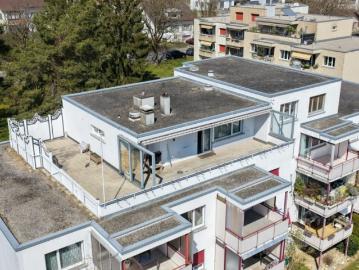 Tolle Attikawohnung mit Panorama Terrasse, Alpenblick
