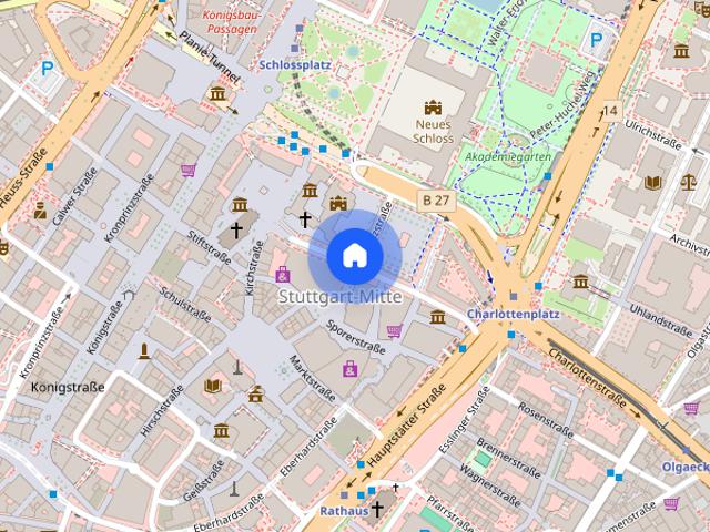 TOLLE LAGE sehr helle 1 Zi Whg in S Mitte, Stellplatz 1533