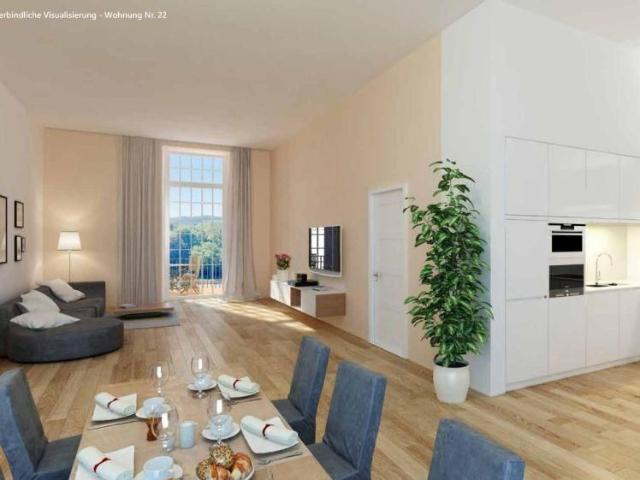 Tolles City Loft Apartment mit Blick auf das neue Zentrum! 2 Zimmer mit EBK + FuBo Heizung + Designbad + Parkett