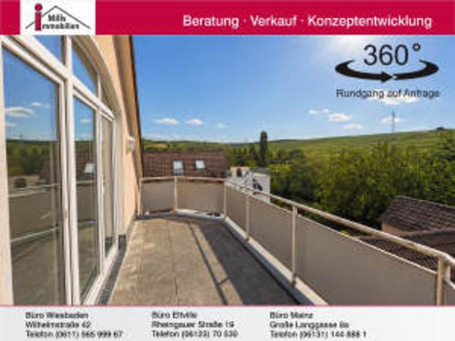 Top 3 ZKB Eigentumswohnung mit sonnigem Balkon und Blick in zentraler, dennoch ruhiger Lage von Eltville