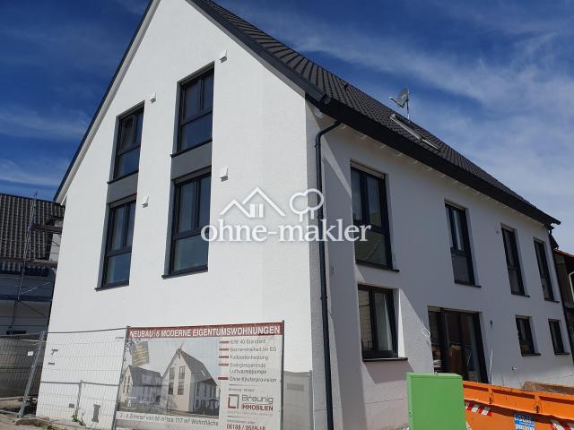 TOP 3 Zi Neubau Whg mit EBK 98 m² KfW 40 sehr hell mit großem Balkon, Tageslichtbad in Top Lage