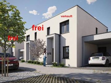 Top 3: Baubeginn bereits erfolgt! Schlüsselfertige Doppelhaushälfte mit 5 Zimmern, Carport, Terrasse, Eigengarten!