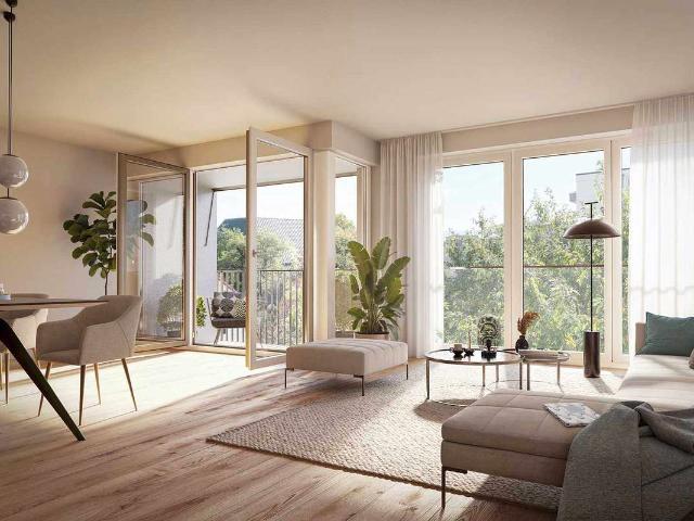 Top 4 Zimmer Grundriss Sirmione und Riva mit Ausblick über 3 Seiten, 2 Bäder, WC, 2 Balkone, TG