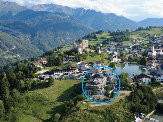 TOP 72 · 3 Zimmer Dachgeschoss, 87 m² mit 54 m² Terrasse & Inntalblick – Ladis