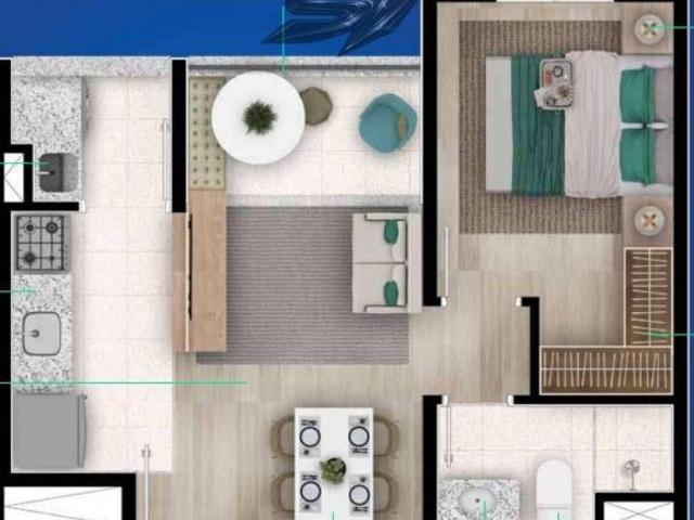 Top Campo Limpo | Construtora Enplan | Construção | 34 metros | 01 dormitório | com varanda | sem va