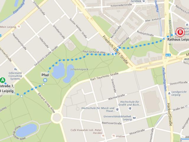 Top apartment in absolute prime location in the center of Leipzig: in 10 minutes walk through the Clara Park in the city center. WE08, Leipzig Amsterdam Apartments for Rent