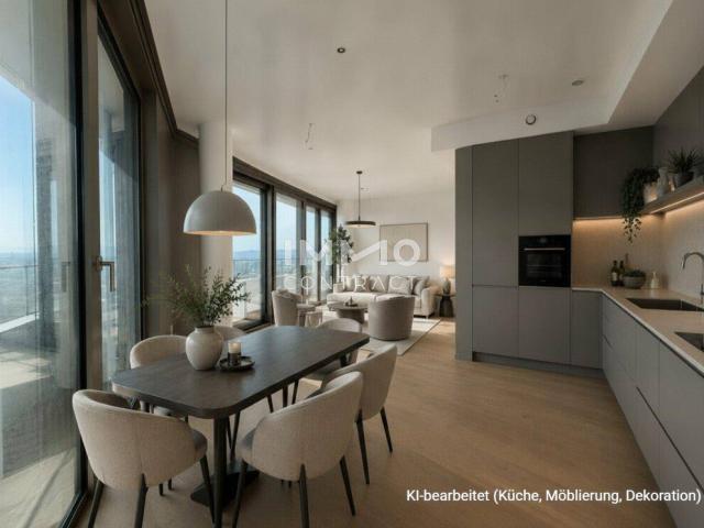 TOP Ausblick 39. Stock Erstbezug: Doorman, Spa, Lounges im Gebäude