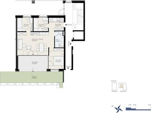 Top B01 | IHR traumhaftes Eigenheim 4 Zimmer Eck Garten Wohnung in Rankweil Hadeldorfstraße 17 und 17a erwartet SIE