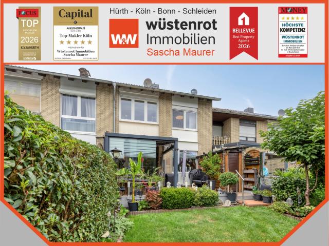 Top gepflegtes Reihenmittelhaus mit gemütlichem Garten, Terrasse und Garage in beliebter Wohnlage