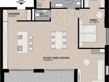 Dachgeschosswohnung zum Verkauf in 6305