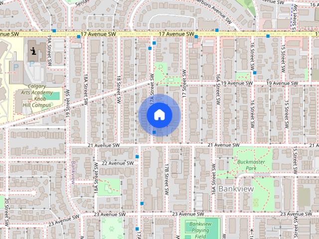 Top floor 2 bedroom unit in Bankview