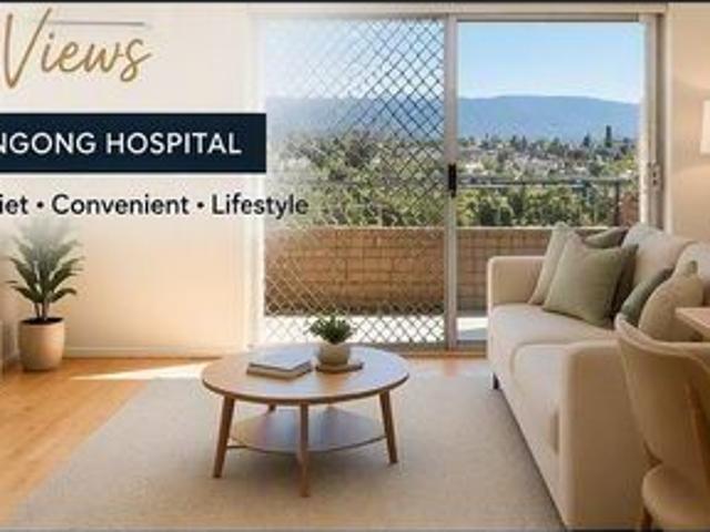 Top Floor 2 Bedroom Unit with City Views Prime Wollongong Location