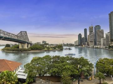 Top Floor Corner Residence with Stunning River & City Views