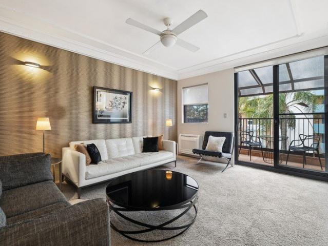 Top floor, north facing apartment situated in Potts Point's most sought after street