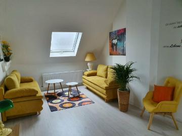 Top furnished penthouse apartment with large roof terrace in Kerpen near Cologne