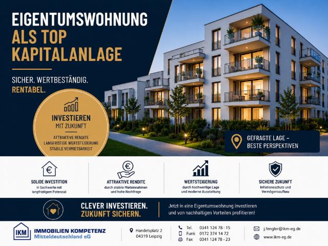 Top Kapitalanlage 2 Raumwohnung mit Balkon und Stellplatz