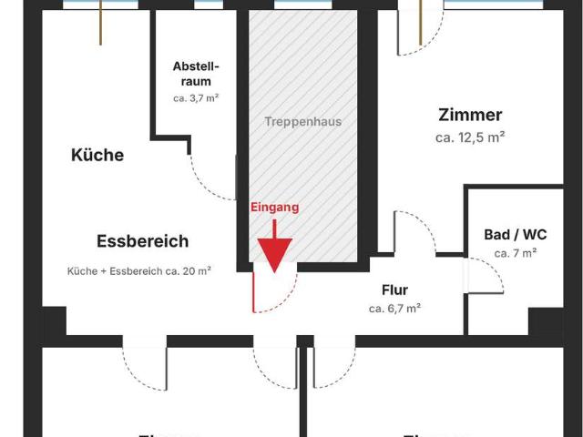 Top Lage | 3,5 Zimmer Wohnung mit großer Südterrasse, EBK, Garage