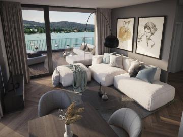 TOP LAGE SEESUITE mit gigantischer Aussicht in bester Lage & Seezugang am WÖRTHERSEE Anlegerobjekt