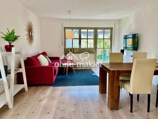 Top möbliert / Fully Furnished: Große 2 Zi Whg, hell+ruhig, nähe Hbf, Tiefgarage, WLAN