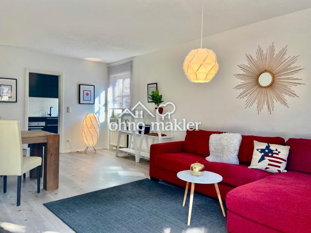 Top möbliert / Fully Furnished: Große 2 Zi Whg, hell+ruhig, nähe Hbf, Tiefgarage, WLAN