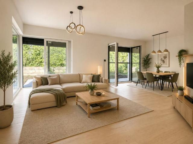 TOP MODERNES HAUS: Luftwärmepumpe/Fußbodenheizung I 2 Stellplätze + 1 Elektro Stellplatz I ca. 217m2 Außenfläche I 6 Schlafzimmer
