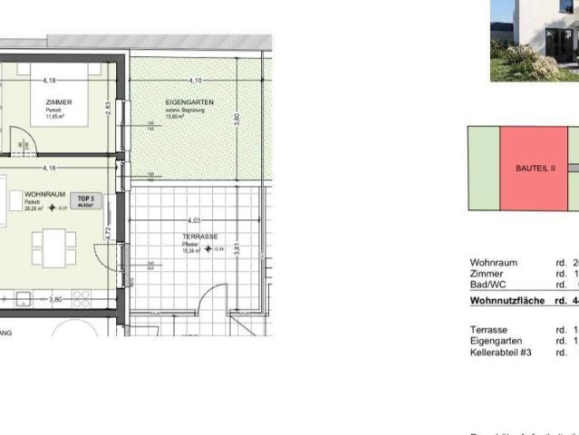 Top Neubau Erdgeschoßwohnung inkl. Küche und toller Terasse mit Gartenteil