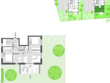 Top Neubau Projekt: 3 Zimmer EG Wohnung mit Eigengarten und Terrasse