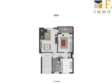 Top renovierte 2 Zimmer Wohnung mit Balkon in Düsseldorf Unterrath – sofort bezugsfrei
