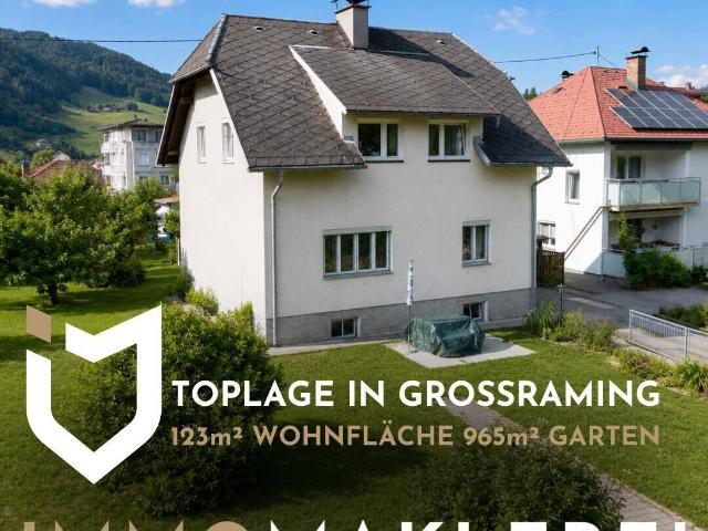 TOPLAGE IN GROSSRAMING 123M² WOHNFLÄCHE965M² TRAUMGARTEN !