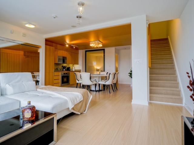 Toronto Furnished Townhouse for Rent at Parade Incredible 2 Level, 3 Bed, 3 Bath plus Private Patio in Entertainment District