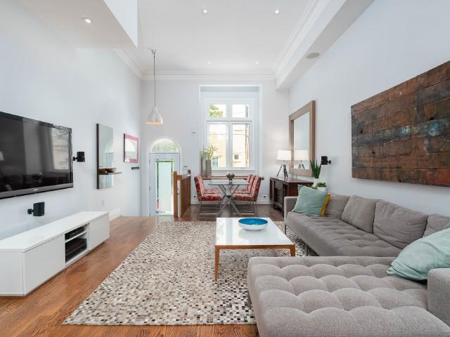 Toronto Furnished Townhouse for Rent Incredible 3 Bed, 2 Bath plus Private Patio and Stunning Interior Design in Trinity–Bellwoods