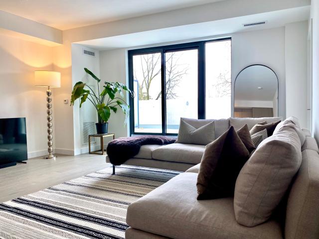 Toronto Furnished Condo for Rent Stylish 2 Bed, 2 Bath Corner Suite with Terrace and Balcony, Water Views