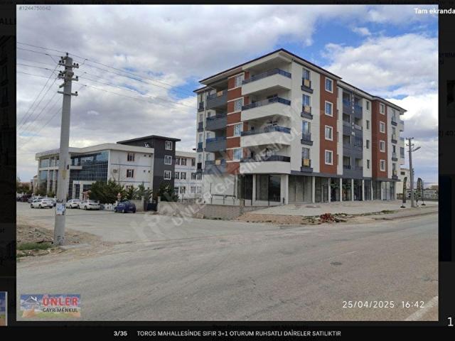 TOROS MAHALLESİ SATILIK SIFIR 3+1 KAPALI GARAJLI DAİRE