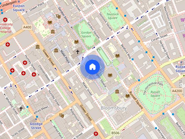 Torrington Square, Bloomsbury, WC1E