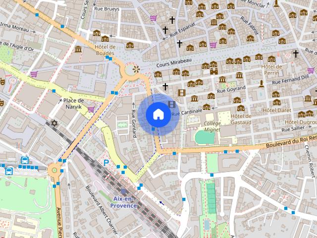 Tout savoir sur cet appartement dans le quartier Comtale Cente Cours Mirabeau, à Aix en Provence