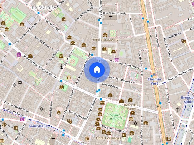 Tout savoir sur cet appartement dans le quartier Archives, à Paris 3ème
