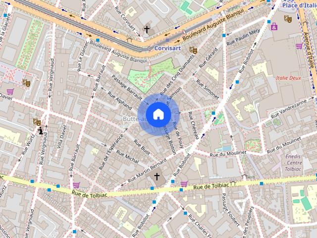 Tout savoir sur cet appartement dans le quartier Buttes Aux Cailles Glacière, à Paris 13ème