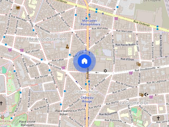 Tout savoir sur cet appartement dans le quartier Goutte d'Or Château Rouge, à Paris 18ème