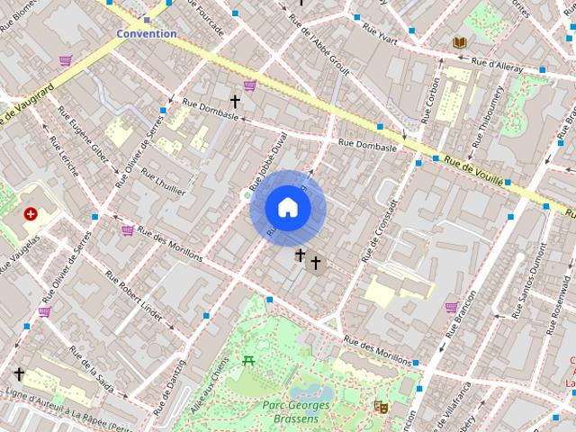 Tout savoir sur cet appartement dans le quartier Georges Brassens, à Paris 15ème